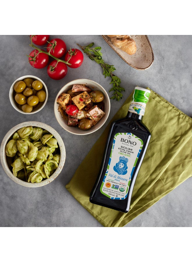 Bono Val di Mazara Sicilian PDO Organic Extra Virgin Olive Oil, 16.9 Fl Oz - Image 3