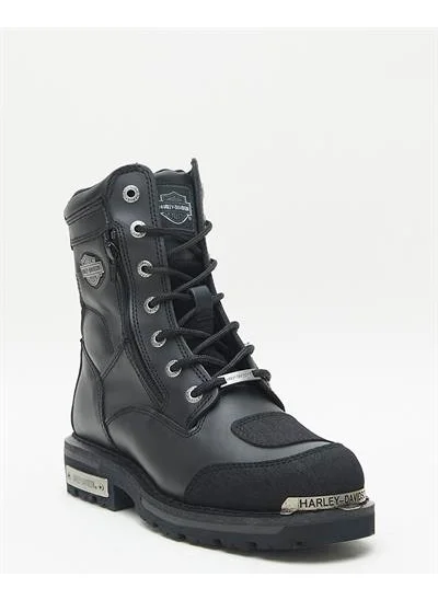 هارلي ديفيدسون Riddick Men's Black Leather Boots