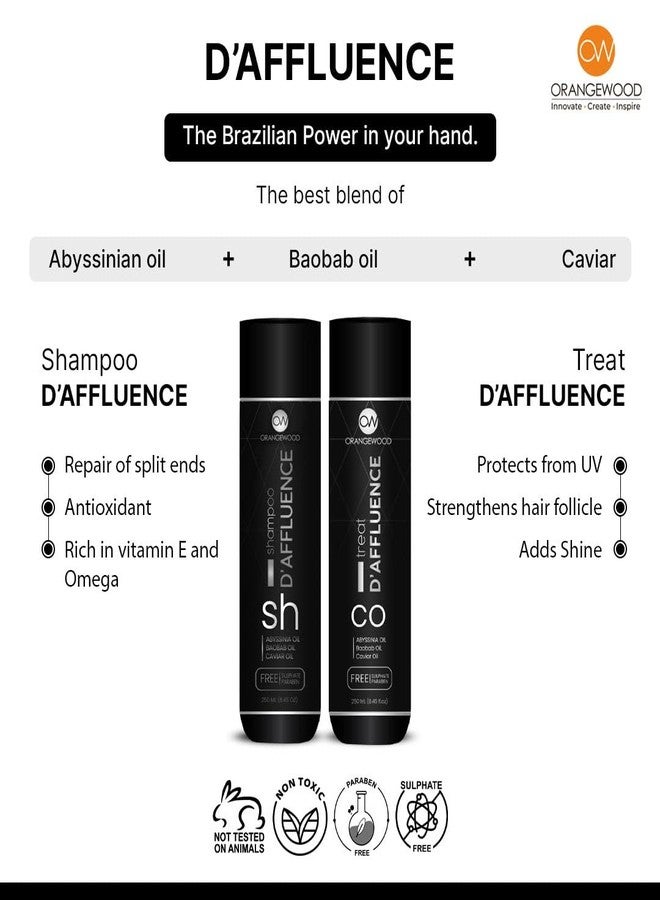 ORANGEWOOD Luxury D'Affluence Shampoo All Hair Type Shampoo for Hair and Scalp, Clear Dandruff & Flakes with PH balance Total Hair Nutrition for Men and Women, 250ml - Image 5