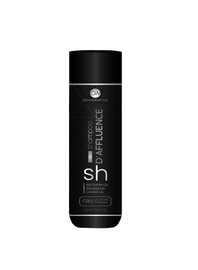 ORANGEWOOD Luxury D'Affluence Shampoo All Hair Type Shampoo for Hair and Scalp, Clear Dandruff & Flakes with PH balance Total Hair Nutrition for Men and Women, 250ml - Image 1