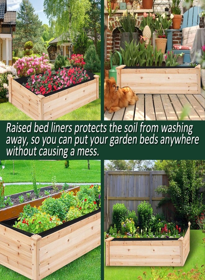 FULEIYA Fabric Raised Garden Bed Fabric Garden Bed Breathable Drainage Rectangle Grow Bags with Handles Raised Garden Bed Liner for Outdoor Garden Bed Holds Soil- 47.2 x 23.5 x 12in - Image 4