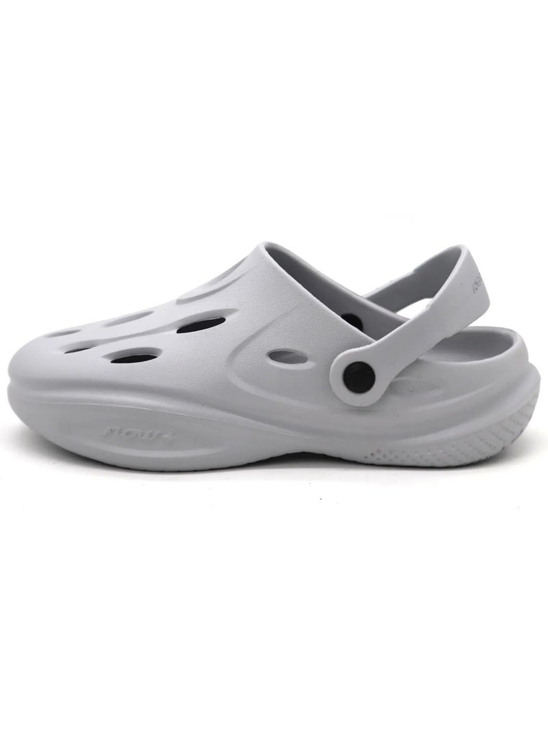 Red Tape Men's Stunner Comfortable Clogs || Sandals With Adjustable Back Strap For Men Light Grey, 6 UK - Image 3