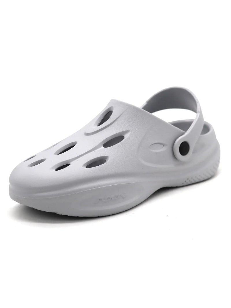 Red Tape Men's Stunner Comfortable Clogs || Sandals With Adjustable Back Strap For Men Light Grey, 6 UK - Image 2