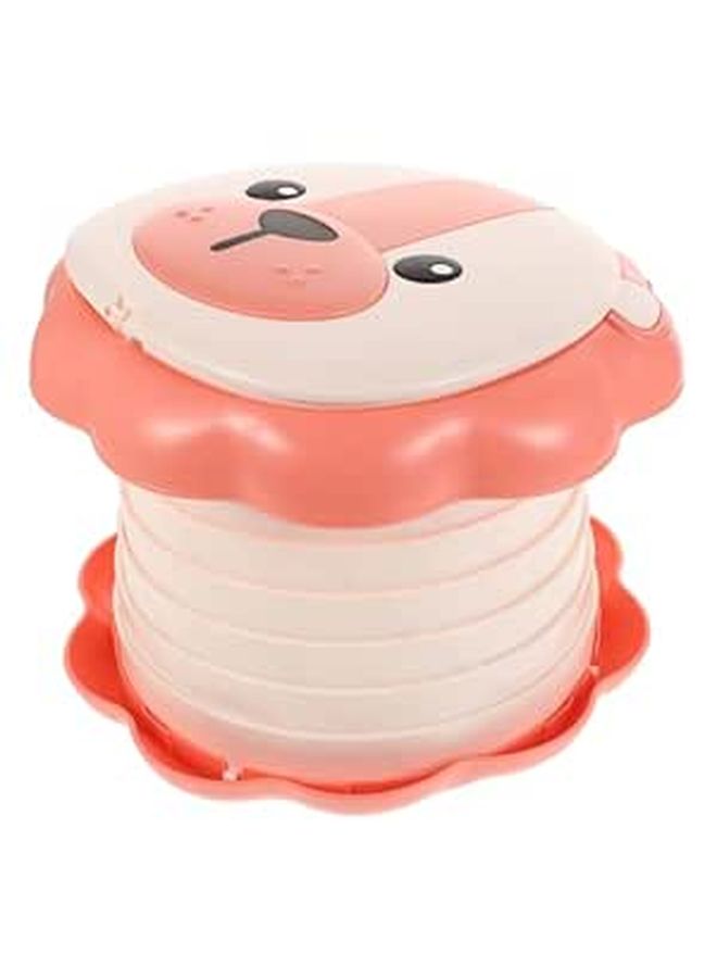 Kids Portable Folding Potty Seat Lightweight Travel Toilet Chair Cartoon Lion Design - Image 1
