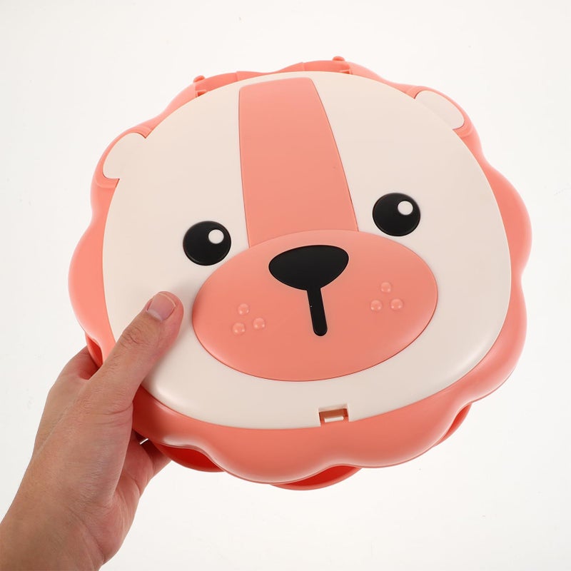 Kids Portable Folding Potty Seat Lightweight Travel Toilet Chair Cartoon Lion Design - Image 4