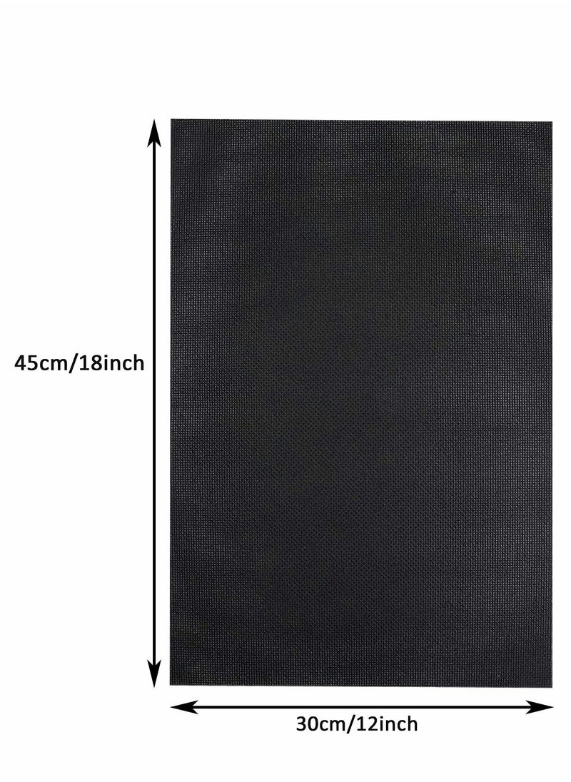 Y&D Cross Stitch Aida Cloth Embroidery Cross-Stitch Fabric 14 Count Black Easy to use Patterns Pictures 12 by 18-Inch 6 Pcs  - Image 3