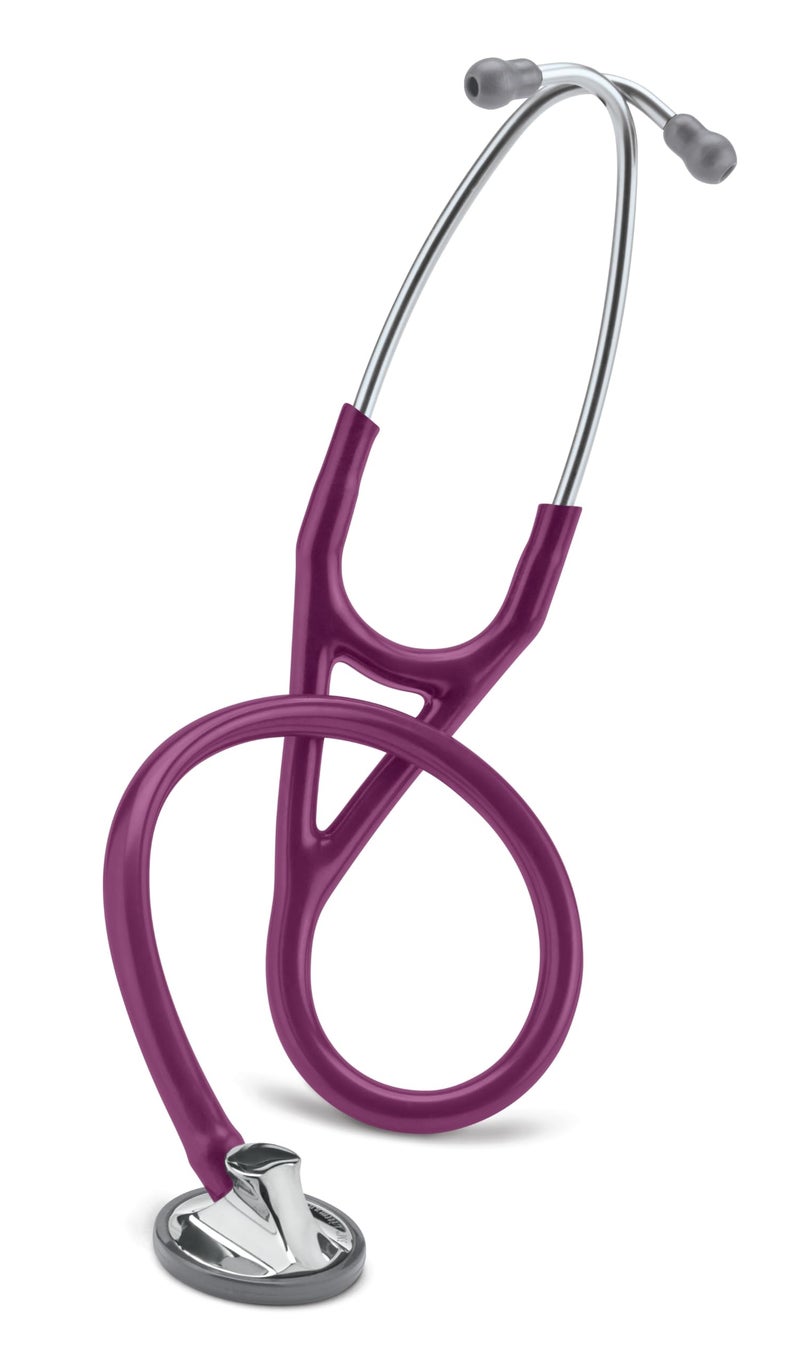 3M Littmann Master Cardiology Stethoscope, 2167, Stainless Steel Chestpiece, 27" Plum Tube - Image 1
