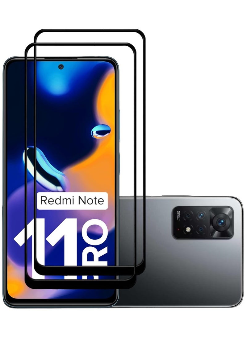 ACLIX 2 Pieces Antistatic ESD Dustproof Premium Quality High Definition Tempered Glass Screen Protector Designed For Xiaomi Redmi Note 11 Pro - Image 1