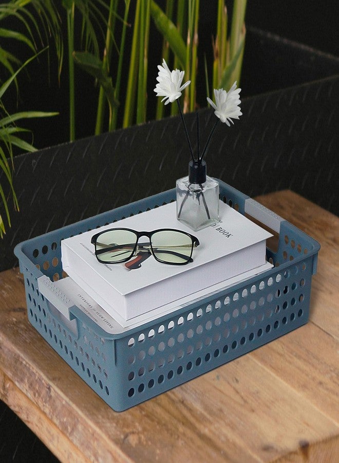 Soddeph A4 Paper Trays for Classroom with Grip Handles,Book Baskets for Library, Drawers, Office, Home,Desk,Turn in Trays Classroom Plastic Storage Baskets - Image 5