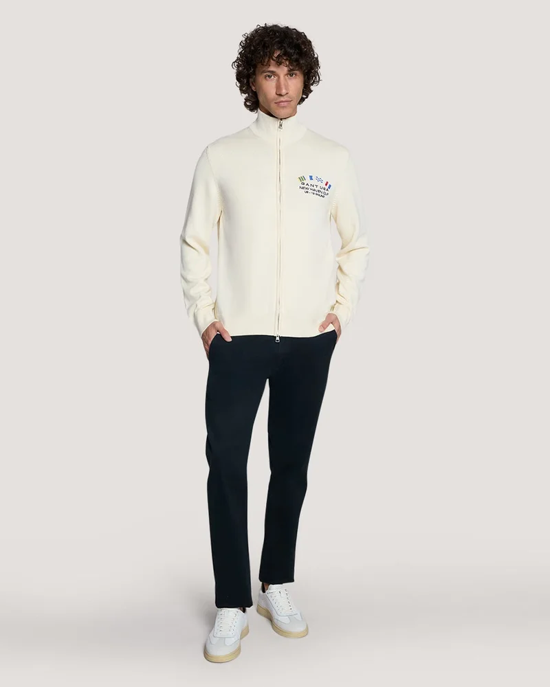 GANT  Gant Nautical Flags Zip Cardigan for Men | Best Price UAE