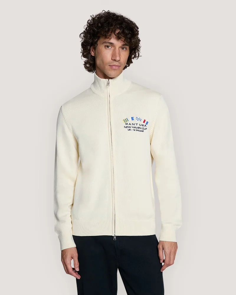 GANT  Gant Nautical Flags Zip Cardigan for Men | Best Price UAE
