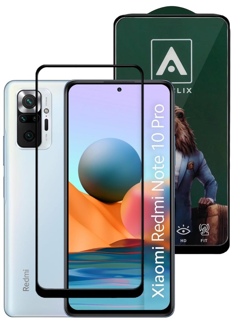 ACLIX Antistatic ESD Dustproof Premium Quality High Definition Tempered Glass Screen Protector Designed For Xiaomi Redmi Note 10 Pro - Image 1