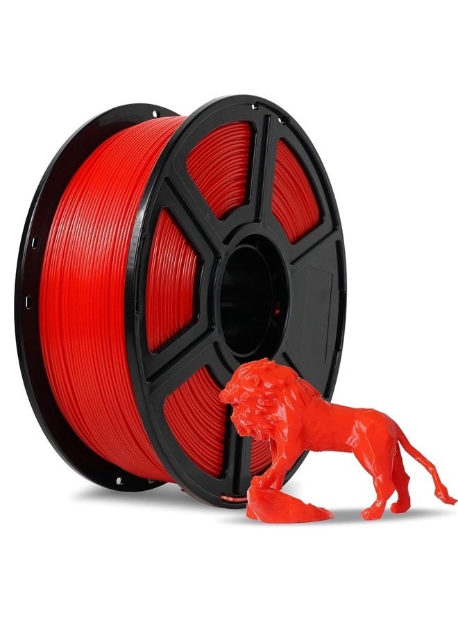 Filament 1.75mm, Matte Scarlet Red PLA Less Layer Lines Smooth Surface, 3D Printer Filament for 3D Printer,1kg(2.2lbs)-Matte Scarlet Red - Image 5