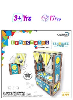 MAGNA-TILES Dollars And Cents Lemonade Stand| Connect With Magnets, Kids Building Toys, For Ages 3+  - Image 1