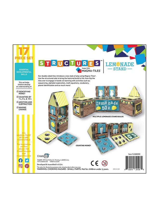 MAGNA-TILES Dollars And Cents Lemonade Stand| Connect With Magnets, Kids Building Toys, For Ages 3+  - Image 2