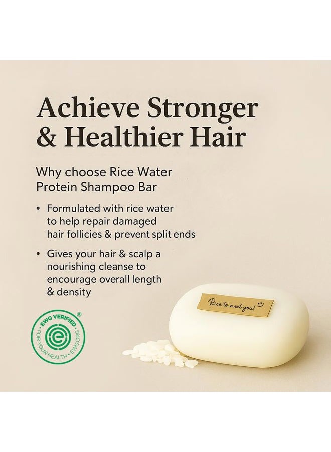 mimosu Hair Growth Shampoo Bar, Fermented Rice Water 2-in-1 Shampoo & Conditioner, 5oz, Unscented, pH Balanced, Solid Bar for Oily Hair, Korean Hair Care - Image 2