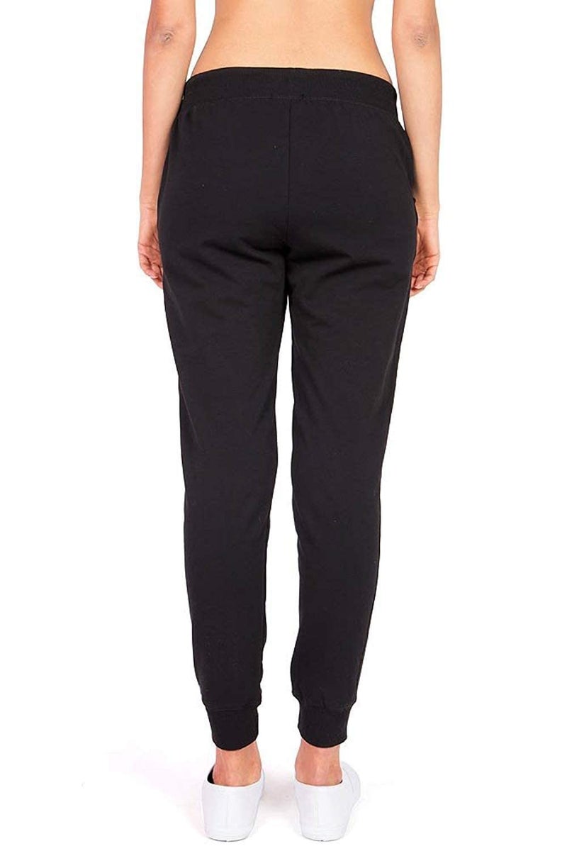 Ambiance Women's Juniors Soft Jogger Pants (M, Black) - Image 3