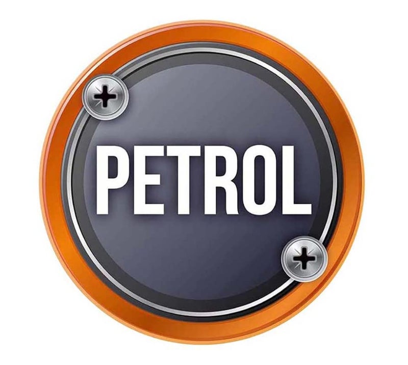 Auto E-Shopping Car Tank Petrol Sticker Sign Round Shape Vinyle Universal Size 5" x 5" - Image 1