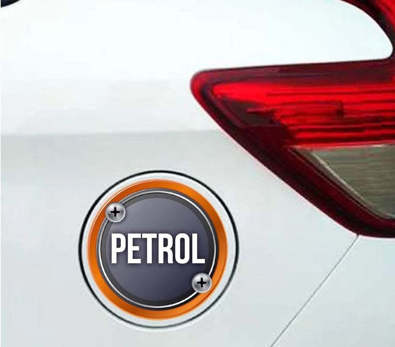 Auto E-Shopping Car Tank Petrol Sticker Sign Round Shape Vinyle Universal Size 5" x 5" - Image 2
