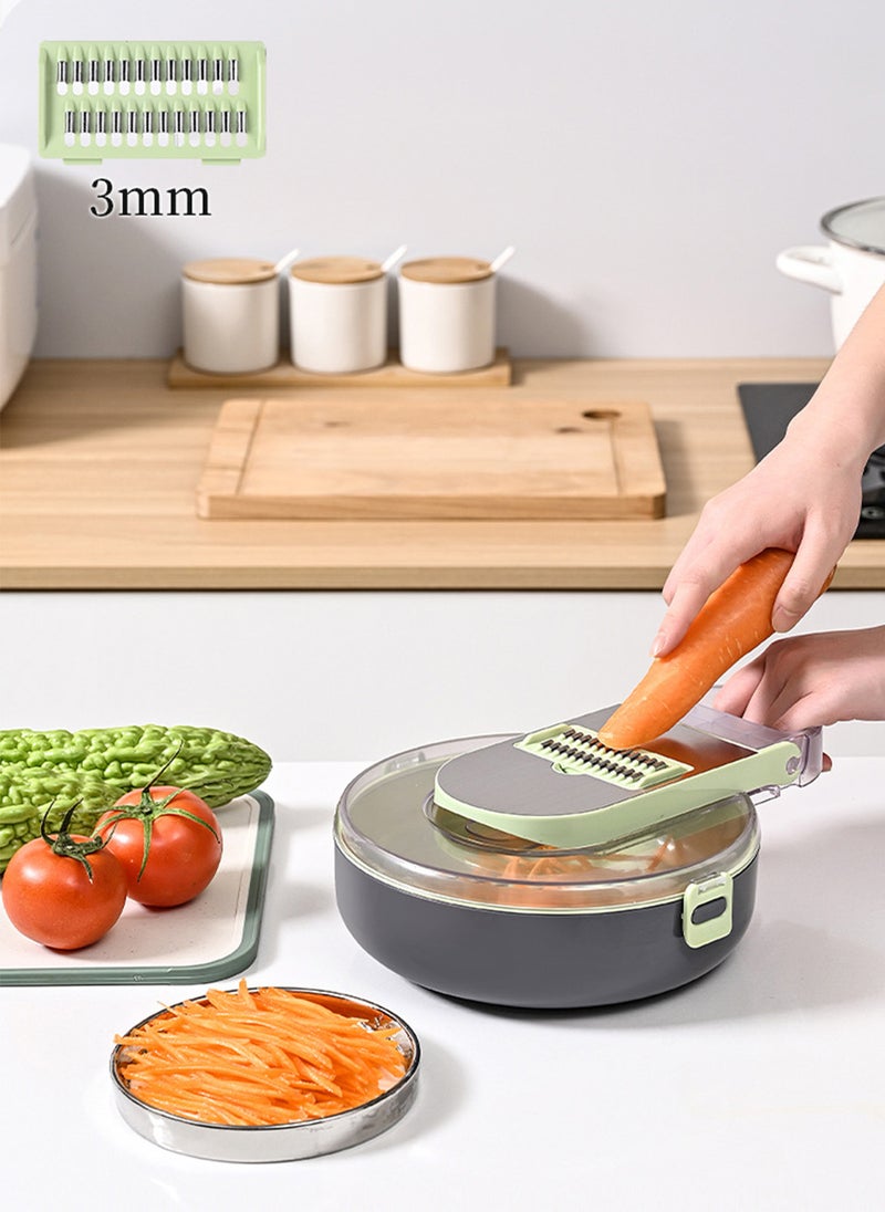 Kitchen Household Multi-Function Vegetable Cutter Grater, Dicing, Slicing, Vegetable Cutting Machine Set