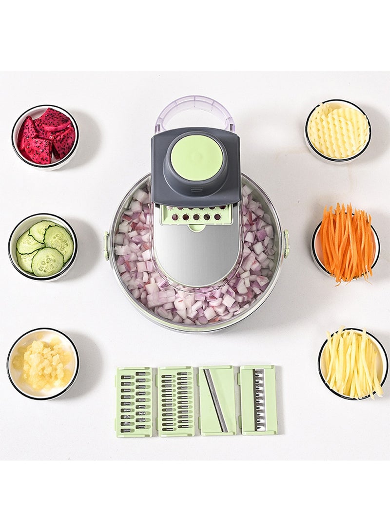 Kitchen Household Multi-Function Vegetable Cutter Grater, Dicing, Slicing, Vegetable Cutting Machine Set