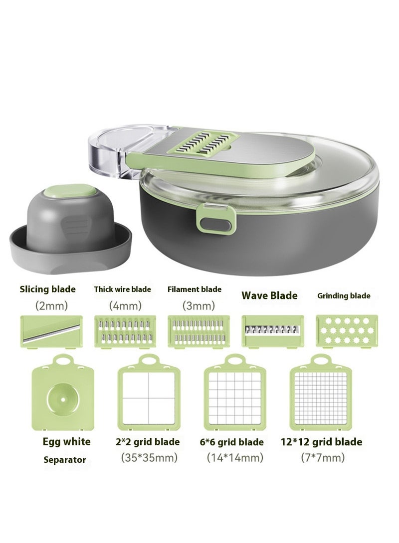 Kitchen Household Multi-Function Vegetable Cutter Grater, Dicing, Slicing, Vegetable Cutting Machine Set