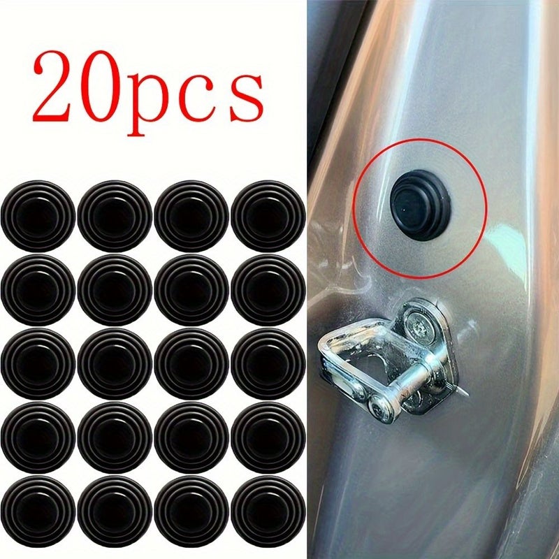 20 PCS Silicone Pads For Car Door Protection Anti Collision Scratch Guard - Image 1