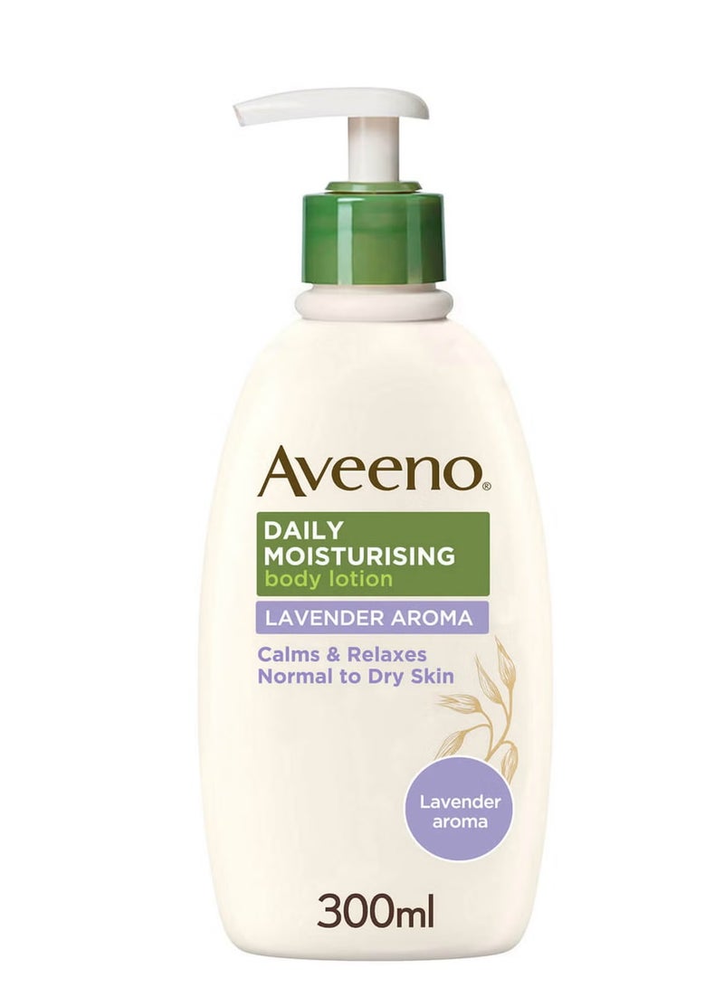 Aveeno Daily Moisturizing Body lotion Lavender Aroma Calm and Relax Normal to Dry Skin 300 ml
