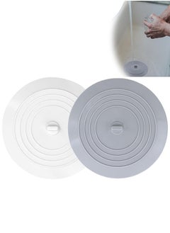 Generic 2 Pcs Silicone Shower Drain Stopper，Bathtub Drain Strainers, Anti Odor Mat Drain Cover, Hair Trap Hair Catcher, Anti Cockroach Deodorizing Tub Stopper Floor for Kitchen Bathroom and Laundry  - Image 1