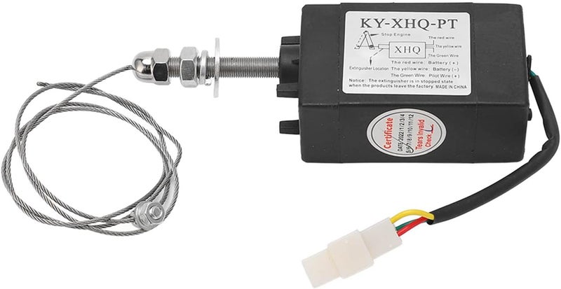 Stop Solenoid Valve, KY XHQ PT ABS Engine Shutdown Valve with 150N Pulling Force for Water Oil Air Gas Fuel (Power On NO 24V) - Image 1