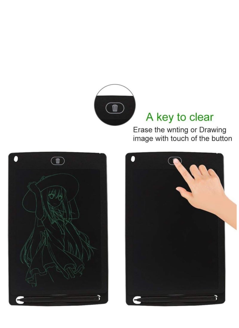 ECVV LCD Writing Tablet 8.5 Inch Doodle Pad Portable Electronic Writer Environmental Writing and Drawing Memo Board- Blue  - Image 5