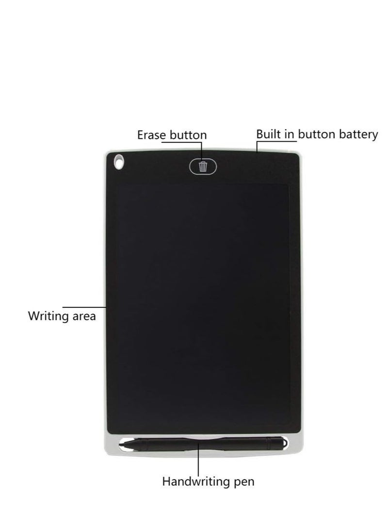 ECVV - LCD Writing Tablet 8.5 Inch Doodle Pad Portable Electronic Writer Environmental Writing and Drawing Memo Board- Blue - Image 1
