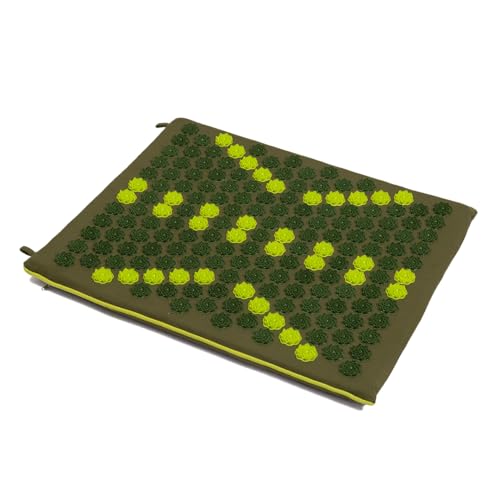 Core Asana Acupressure mat mini for back pain relief, Sciatica pain & foot pain | foot massager machine for pain relief | Manual Device (Asparagus Green) - Image 1