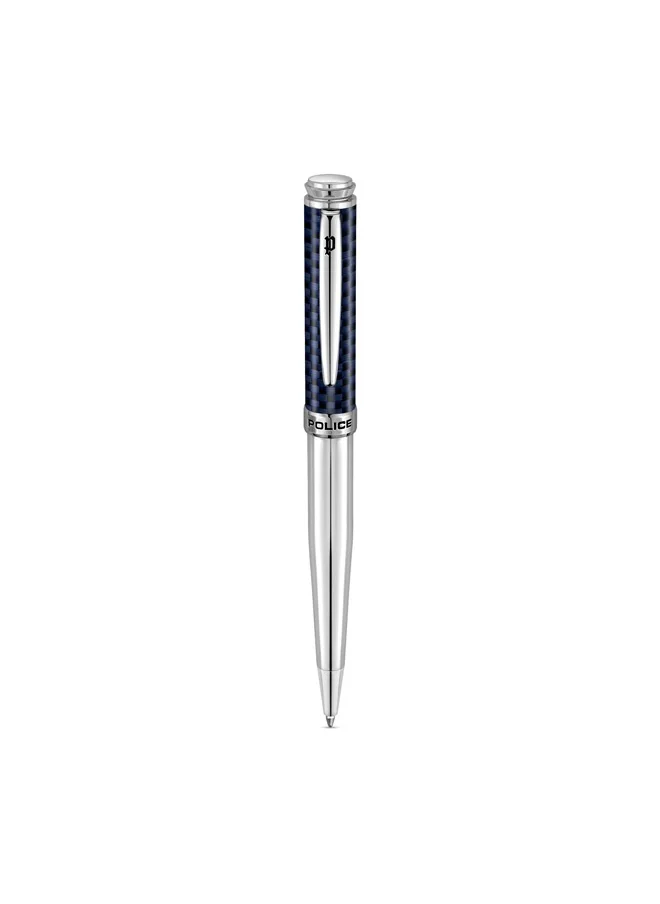 POLICE Rovigo.3 Blue and Silver Pen with Blue Ink