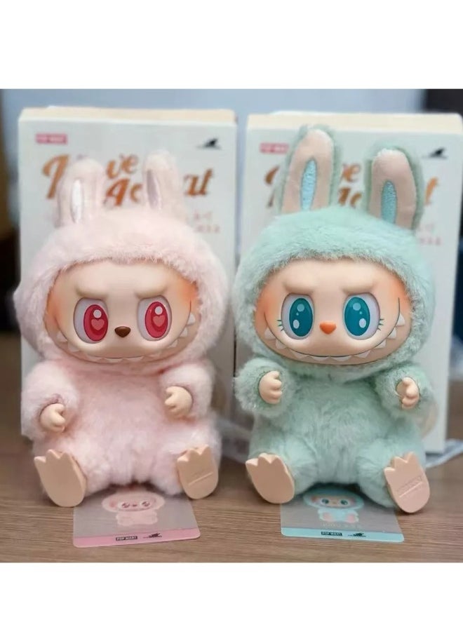 LABUBU Doll, Plush Toy Set Vinyl Plush Hanging Card,Blind Box Figures La bubu, The Monsters Plush Toys for Modern Home Decor, Collectible Toy  - Image 4