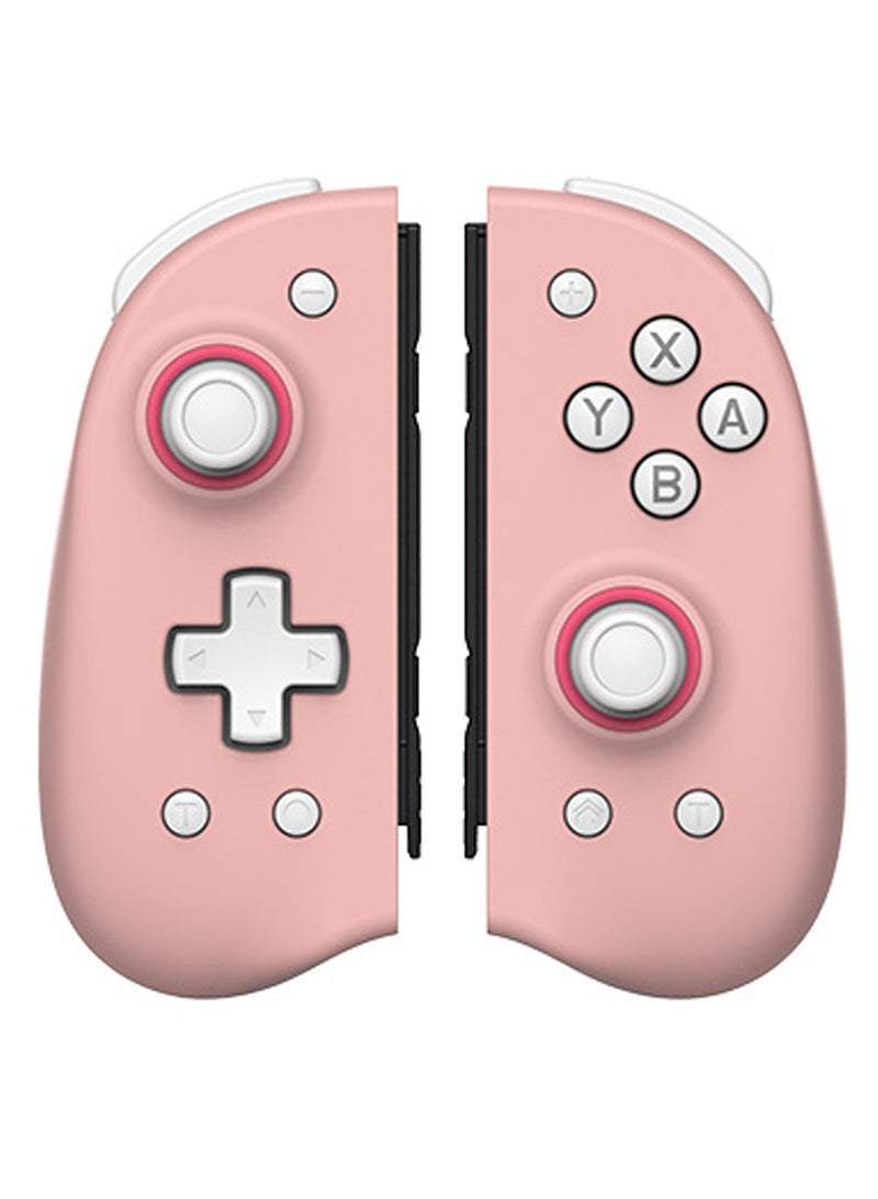 Switch Joy-Con Controller JOY-04: Macro Programming, Gyroscope, Dual Vibration, Turbo Mode, and Ergonomic Design (Pink) - Image 1