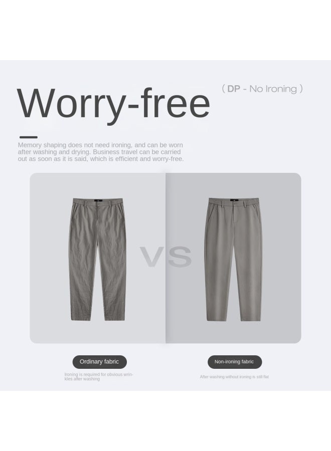 سيبتولفز 【stretch Non-iron Wrinkle-resistant】بنطال جديد للخريف/الشتاء ماركة مطرزة سباندكس بنطلون رجالي كاجوال بنطلون رسمي - Image 4