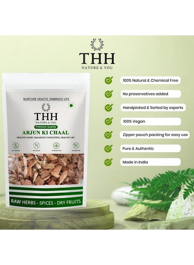 THH Organic Arjun ki Chaal - 400 Gm Dried- Arjuna Tree Bark - Raw | Lowers Bad Cholesterol - Image 4