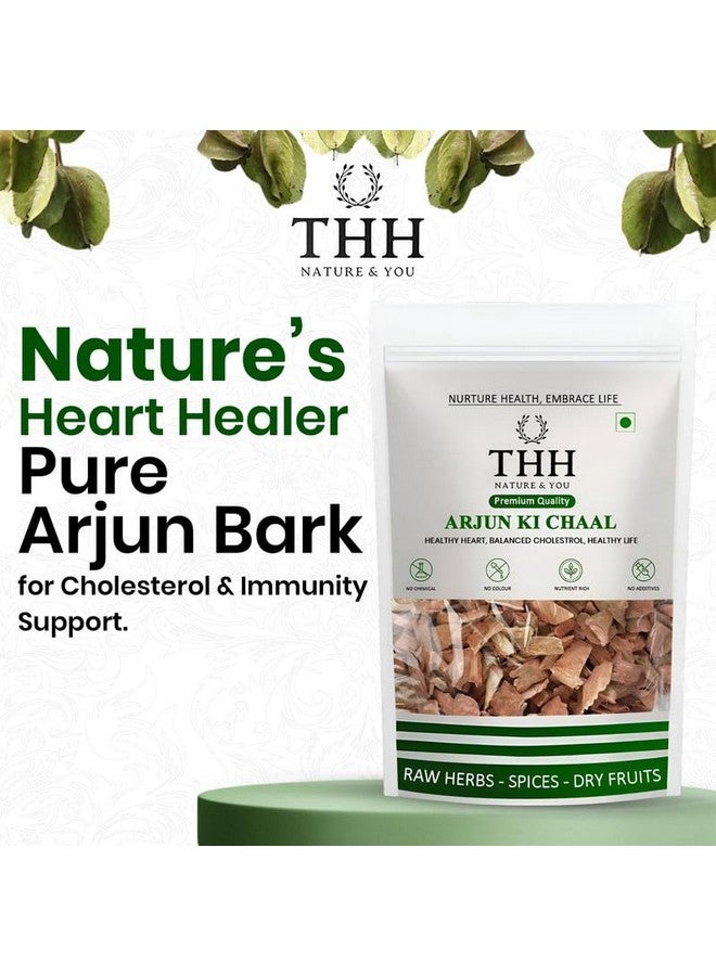 THH Organic Arjun ki Chaal - 400 Gm Dried- Arjuna Tree Bark - Raw | Lowers Bad Cholesterol - Image 3