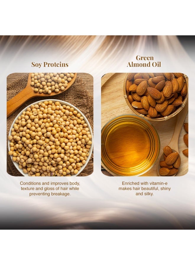 VLCC Nourishing & Silky Shine Shampoo - B1G1-350ml X 2 (700ml) | Stronger, Silkier Hair | Helps Prevent Frizzy Hair, Easy to Manage Hair Shampoo | Soy Proteins and Almond Shampoo. - Image 4