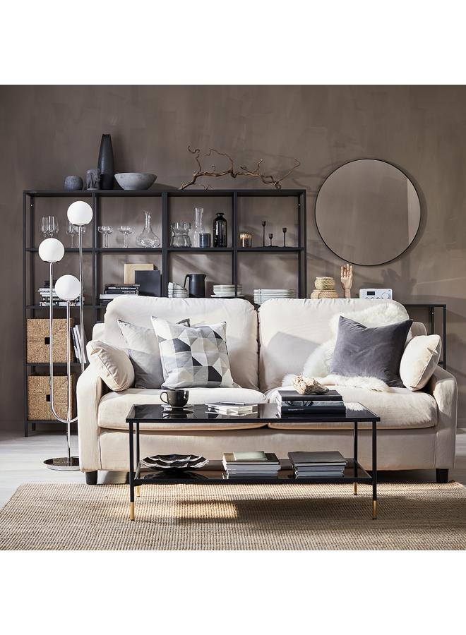 Zaboon Floor lamp, chrome-plated/opal white glass - Image 4