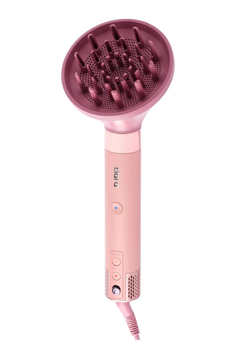 Clara  Clara Multi Styler Add-On Attachment - Hair Diffuser Attachment (Pink) – Anti-Frizz Curl Diffuser for Volume, Natural Waves & Fast Drying for Women | Best Price UAE