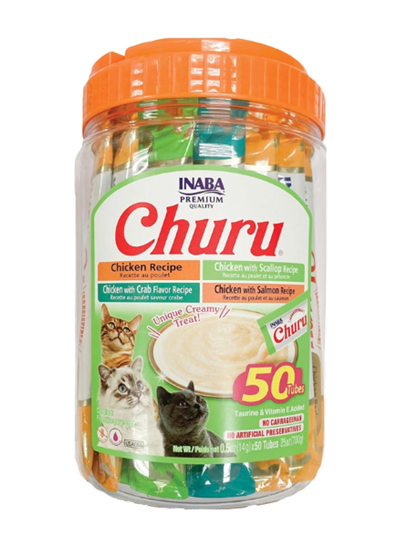 INABA Churu Chicken Variety Pack Cat Treat 50x14g - Image 1