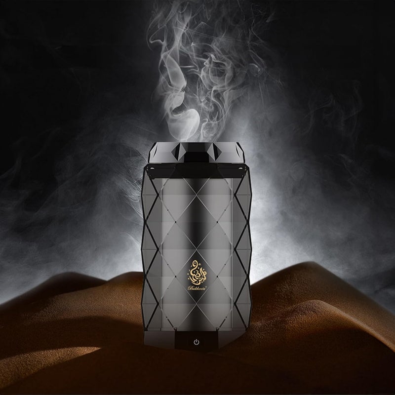 Bukhoon MF4-B28-B Full Diamond Incense Burner, Gray - Image 1