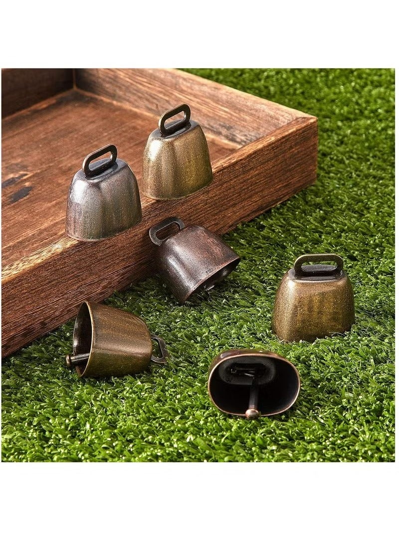 Unewshi 10 Pack Cow Horse Sheep Grazing Copper Bells, Grazing Copper Bells, Small Brass Bells, Farm, Loud Bronze Bell for Long Distance,2 Colors. - Image 4