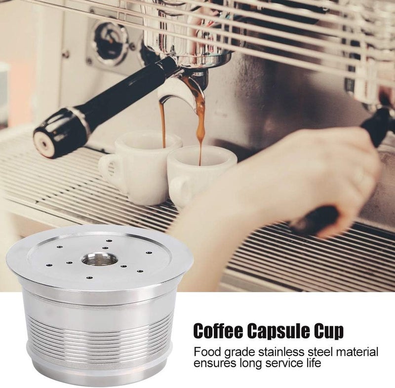 Stainless Steel Reusable Coffee Capsule Cup, Coffee Filter Cup for Caffitaly Wacaco, Durable Food Grade Metal Coffee Capsule with High Temperature Resistance up to 180℃, Per - Image 5