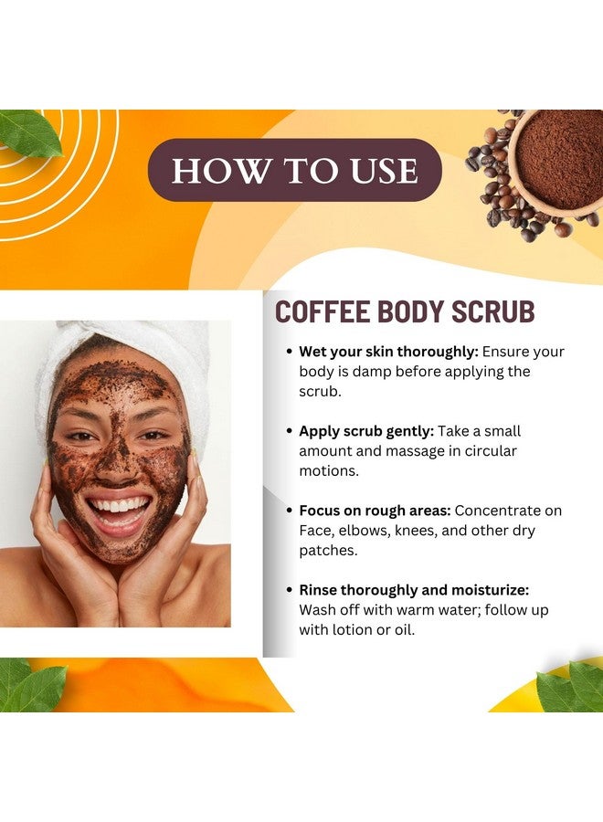 BrijBooti مقشر مسحوق القهوة بريج بوتي للوجه والجسم - (100 غ) | مسحوق قهوة طبيعي لتقشير البشرة، تنظيف عميق، إزالة الرؤوس السوداء، بشرة متألقة، مضاد لحب الشباب، إزالة تان. - Image 3