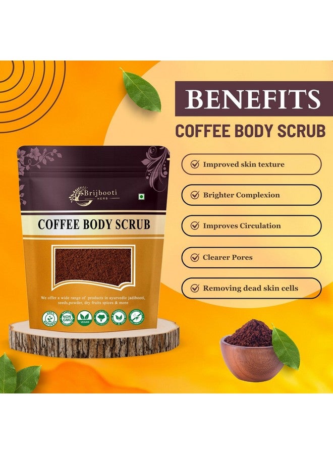 BrijBooti مقشر مسحوق القهوة بريج بوتي للوجه والجسم - (100 غ) | مسحوق قهوة طبيعي لتقشير البشرة، تنظيف عميق، إزالة الرؤوس السوداء، بشرة متألقة، مضاد لحب الشباب، إزالة تان. - Image 2