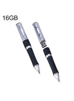 BURAQ 2 in 1 Pen Style USB Flash Disk, Black (16GB)(Black)  - Image 1