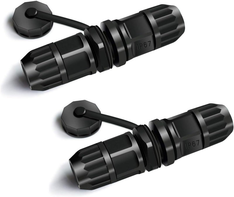 YIOVVOM موصل RJ45 مقاوم للماء، أنثى إلى أنثى، تثبيت على اللوحة، 8P8C، CAT 6، CAT 5، CAT 5E، M20 IP67، مقترن كابل إيثرنت LAN خارجي محول مقاوم للعوامل الجوية (عبوة من 2 قطعة) - Image 1